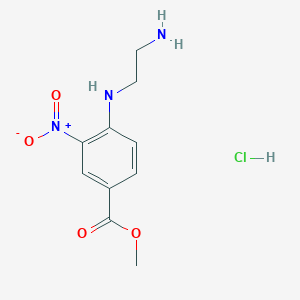 molecular formula C10H14ClN3O4 B6600803 methyl4-[(2-aminoethyl)amino]-3-nitrobenzoatehydrochloride CAS No. 59320-42-2