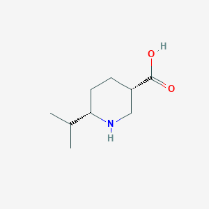 molecular formula C9H17NO2 B6600962 Rac-(3r,6r)-6-(propan-2-yl)piperidine-3-carboxylic acid CAS No. 1807941-44-1