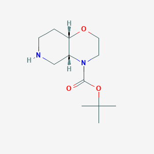 molecular formula C12H22N2O3 B6600976 tert-butyl (4aR,8aS)-octahydro-2H-pyrido[4,3-b][1,4]oxazine-4-carboxylate CAS No. 2287237-49-2