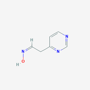 molecular formula C6H7N3O B066010 (Z)-2-(pyrimidin-4-yl)acetaldehyde oxime CAS No. 179009-39-3