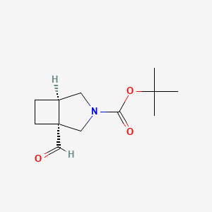 molecular formula C12H19NO3 B6601133 tert-Butyl (1R,5R)-1-formyl-3-azabicyclo[3.2.0]heptane-3-carboxylate CAS No. 2095396-80-6