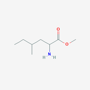 molecular formula C8H17NO2 B6601184 methyl 2-amino-4-methylhexanoate CAS No. 1344252-27-2