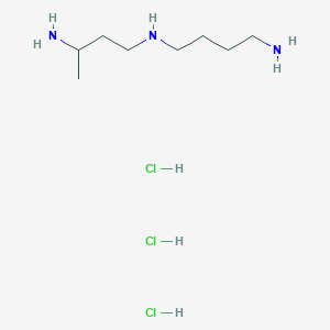 molecular formula C8H24Cl3N3 B6601411 N1-(4-Aminobutyl)butane-1,3-diamine trihydrochloride CAS No. 137945-92-7