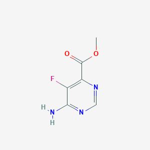 molecular formula C6H6FN3O2 B6601559 methyl 6-amino-5-fluoropyrimidine-4-carboxylate CAS No. 1824632-15-6