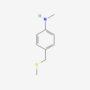 molecular formula C9H13NS B6601606 N-methyl-4-[(methylsulfanyl)methyl]aniline CAS No. 2866322-55-4