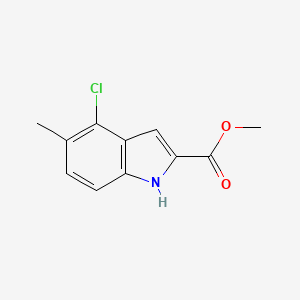 molecular formula C11H10ClNO2 B6601624 methyl 4-chloro-5-methyl-1H-indole-2-carboxylate CAS No. 1857296-40-2