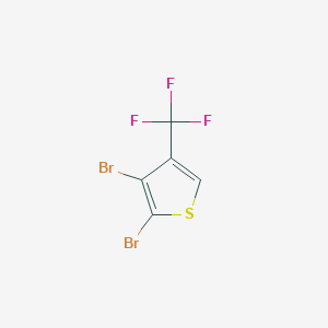 molecular formula C5HBr2F3S B6601647 2,3-dibromo-4-(trifluoromethyl)thiophene CAS No. 1876928-36-7