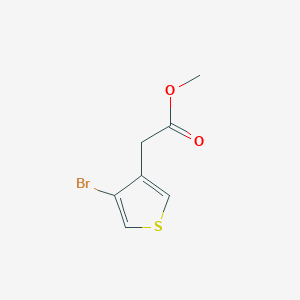 molecular formula C7H7BrO2S B6601726 methyl2-(4-bromothiophen-3-yl)acetate CAS No. 1807274-25-4