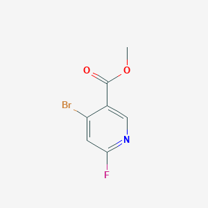 molecular formula C7H5BrFNO2 B6601733 methyl4-bromo-6-fluoropyridine-3-carboxylate CAS No. 1805249-04-0
