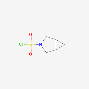 molecular formula C5H8ClNO2S B6601762 3-Azabicyclo[3.1.0]hexane-3-sulfonylchloride CAS No. 1852828-23-9