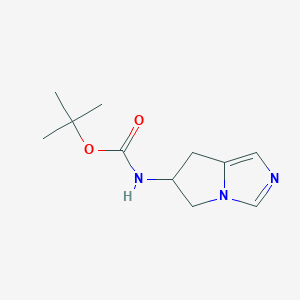 molecular formula C11H17N3O2 B6601784 tert-butyl N-{5H,6H,7H-pyrrolo[1,2-c]imidazol-6-yl}carbamate CAS No. 1934979-29-9