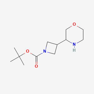 molecular formula C12H22N2O3 B6601933 tert-butyl 3-(morpholin-3-yl)azetidine-1-carboxylate CAS No. 2065250-71-5