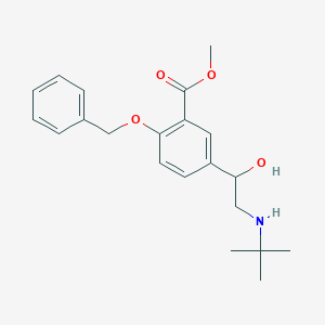 molecular formula C21H27NO4 B066021 Benzyl albuterol methyl ester CAS No. 174607-70-6