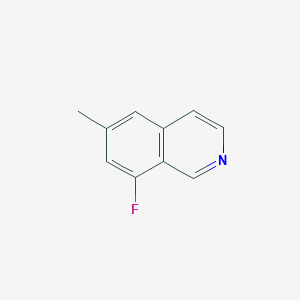 molecular formula C10H8FN B6602228 8-fluoro-6-methylisoquinoline CAS No. 2172281-86-4