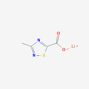 molecular formula C4H3LiN2O2S B6602271 lithium(1+) ion 3-methyl-1,2,4-thiadiazole-5-carboxylate CAS No. 2172528-18-4