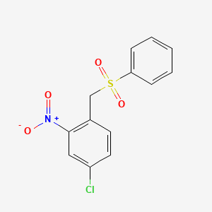 1-[(Benzenesulfonyl)methyl]-4-chloro-2-nitrobenzene