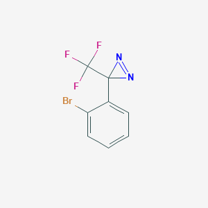 molecular formula C8H4BrF3N2 B6602317 3-(2-bromophenyl)-3-(trifluoromethyl)-3H-diazirine CAS No. 2733895-44-6