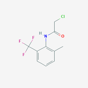 molecular formula C10H9ClF3NO B6602371 2-Chloro-N-[2-methyl-6-(trifluoromethyl)phenyl]acetamide CAS No. 77485-81-5