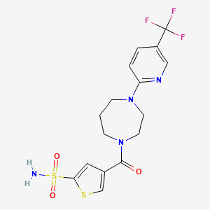 2-Thiophenesulfonamide, 4-[[hexahydro-4-[5-(trifluoromethyl)-2-pyridinyl]-1H-1,4-diazepin-1-yl]carbonyl]-
