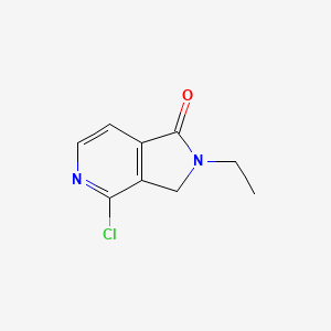 4-chloro-2-ethyl-1H,2H,3H-pyrrolo[3,4-c]pyridin-1-one