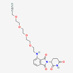 molecular formula C24H29N3O8 B6602444 Pomalidomide-PEG4-propargyl CAS No. 2138439-58-2