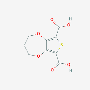 molecular formula C9H8O6S B066026 3,4-亚丙二氧基噻吩-2,5-二甲酸 CAS No. 177364-98-6