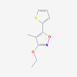 3-Ethoxy-4-methyl-5-(thiophen-2-yl)isoxazole