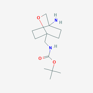 molecular formula C13H24N2O3 B6603139 tert-butylN-({4-amino-2-oxabicyclo[2.2.2]octan-1-yl}methyl)carbamate CAS No. 2248271-11-4
