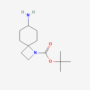 molecular formula C13H24N2O2 B6603157 tert-Butyl 7-amino-1-azaspiro[3.5]nonane-1-carboxylate CAS No. 2168112-88-5