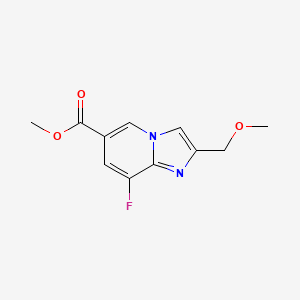 molecular formula C11H11FN2O3 B6603287 methyl8-fluoro-2-(methoxymethyl)imidazo[1,2-a]pyridine-6-carboxylate CAS No. 2309462-62-0