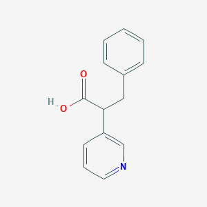 B6603382 3-phenyl-2-(pyridin-3-yl)propanoic acid CAS No. 212792-93-3