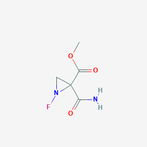 Methyl 2-carbamoyl-1-fluoroaziridine-2-carboxylate