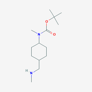 molecular formula C14H28N2O2 B6603821 rac-tert-butylN-methyl-N-[(1r,4r)-4-[(methylamino)methyl]cyclohexyl]carbamate,trans CAS No. 2839128-92-4