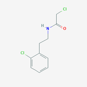 molecular formula C10H11Cl2NO B6603823 Acetamide, 2-chloro-N-[2-(2-chlorophenyl)ethyl]- CAS No. 34162-14-6