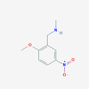molecular formula C9H12N2O3 B6603848 1-(2-methoxy-5-nitrophenyl)-N-methylmethanamine CAS No. 137469-75-1