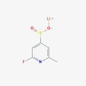 molecular formula C6H5FLiNO2S B6604063 lithium(1+) ion 2-fluoro-6-methylpyridine-4-sulfinate CAS No. 2193067-68-2