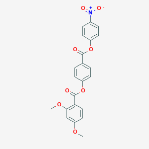 B6604088 4-[(4-nitrophenoxy)carbonyl]phenyl 2,4-dimethoxybenzoate CAS No. 2196195-87-4