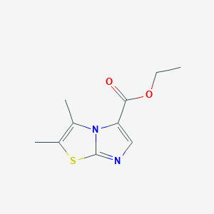 molecular formula C10H12N2O2S B6604108 ethyl2,3-dimethylimidazo[2,1-b][1,3]thiazole-5-carboxylate CAS No. 99068-49-2