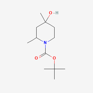 molecular formula C12H23NO3 B6604326 Tert-butyl 4-hydroxy-2,4-dimethylpiperidine-1-carboxylate CAS No. 2413898-47-0