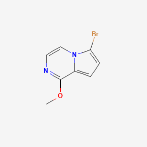 molecular formula C8H7BrN2O B6604368 6-bromo-1-methoxypyrrolo[1,2-a]pyrazine CAS No. 2342615-55-6