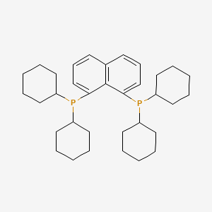 molecular formula C34H50P2 B6604371 dicyclohexyl[8-(dicyclohexylphosphanyl)naphthalen-1-yl]phosphane CAS No. 153725-05-4
