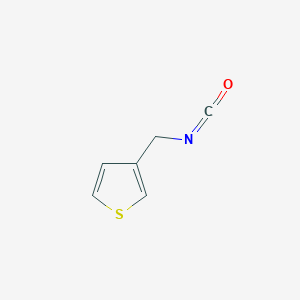 molecular formula C6H5NOS B6604387 3-(isocyanatomethyl)thiophene CAS No. 114546-13-3