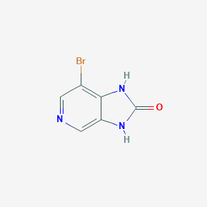 molecular formula C6H4BrN3O B066044 7-溴-1,3-二氢咪唑并[4,5-c]吡啶-2-酮 CAS No. 161836-12-0