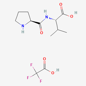 molecular formula C12H19F3N2O5 B6604555 l-Prolyl-l-valine compound with 2,2,2-trifluoroacetic acid (1:1) CAS No. 1046805-08-6