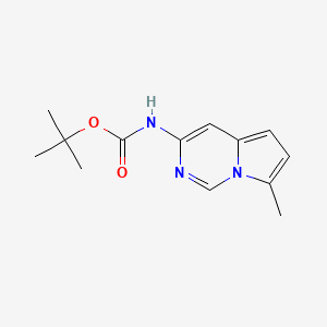 molecular formula C13H17N3O2 B6604597 tert-butylN-{7-methylpyrrolo[1,2-c]pyrimidin-3-yl}carbamate CAS No. 2773479-71-1