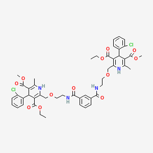 molecular formula C48H52Cl2N4O12 B6604609 N1,N3-Di[2-[[4-(2-Chlorophenyl)-3-ethoxycarbonyl-5-methoxycarbonyl-6-methyl-1,4-dihydropyridin-2-yl]methoxy]ethyl]benzene-1,3-dicarboxamide CAS No. 2309467-38-5