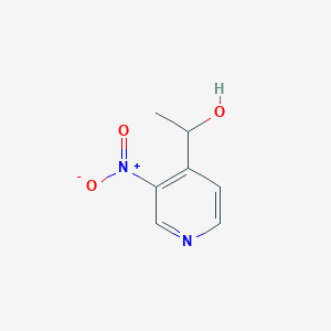 molecular formula C7H8N2O3 B066047 1-(3-Nitropyridin-4-yl)ethanol CAS No. 161871-64-3