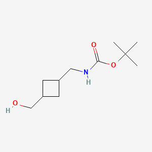 molecular formula C11H21NO3 B6604711 tert-butyl N-[[3-(hydroxymethyl)cyclobutyl]methyl]carbamate CAS No. 2839128-83-3