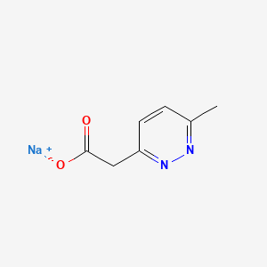 molecular formula C7H7N2NaO2 B6604777 Sodium 2-(6-Methyl-3-pyridazinyl)acetate CAS No. 2137583-15-2