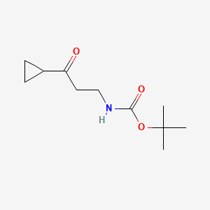 molecular formula C11H19NO3 B6604882 tert-butylN-(3-cyclopropyl-3-oxopropyl)carbamate CAS No. 2008246-99-7